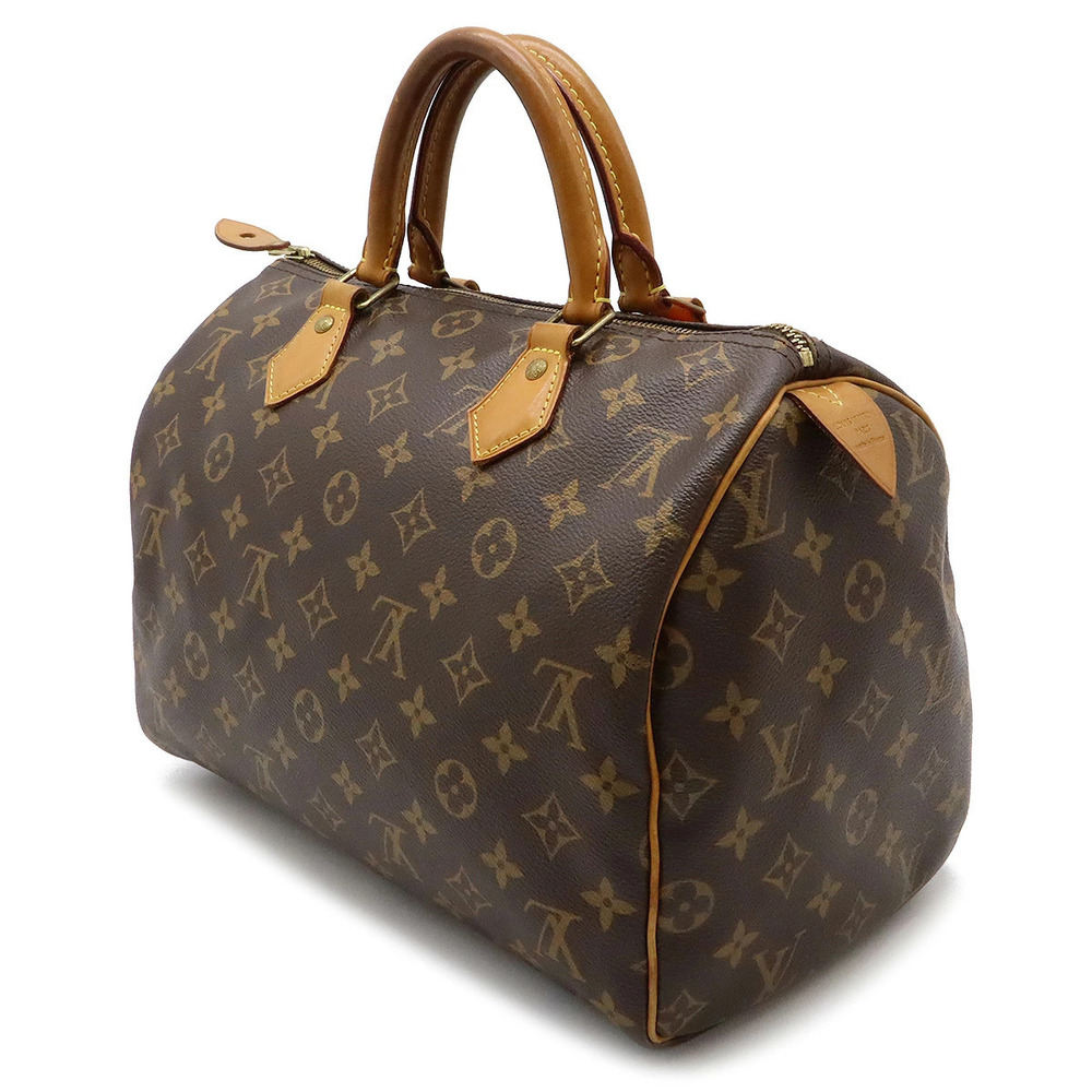 Louis Vuitton V Boston Speedy Handbag Monogram Bag Brown